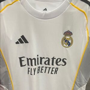Adidas woman Real Madrid White Jersey 2025 rep